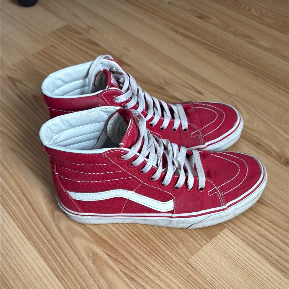 Vans Red High-Top Sneakers